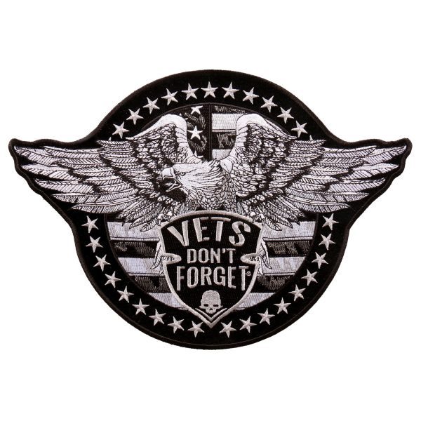 Hot Leathers PPA9797 Vets Don t Forget Eagle 12 x8  Patch Discount