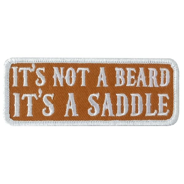 Hot Leathers NOT A BEARD 4  x 1.5  Embroidered Patch Supply