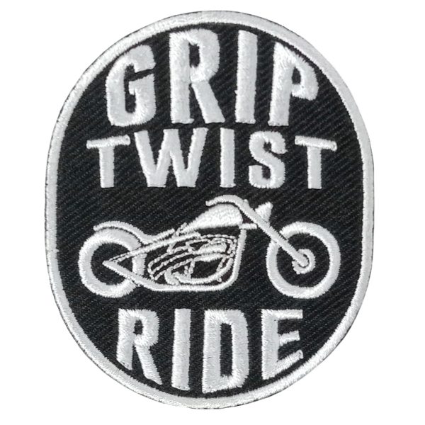 Hot Leathers GRIP TWIST RIDE 3  x 3  Embroidered Patch Online now