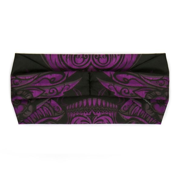 Milwaukee Leather | Bling Designed Wide Headbands-Headwraps for Women Biker Bandana with Antique Sugar - MLA8003 Online - Image 3