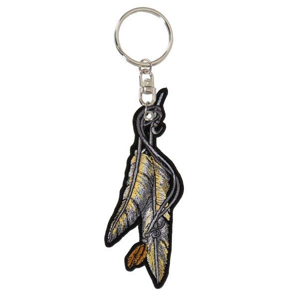 Hot Leathers KCH1051 Feather Embroidered Keychain For Sale